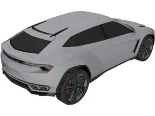 Lamborghini Urus Concept (2012) 3D Model preview