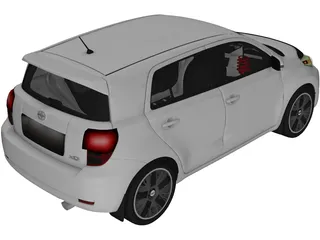 Scion xD (2011) 3D Model preview