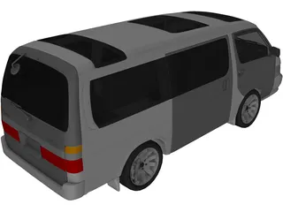 Toyota HiAce (2004) 3D Model preview