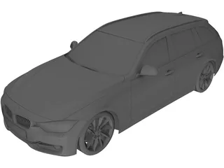 BMW 3-Series Touring [F31] (2013) 3D Model preview