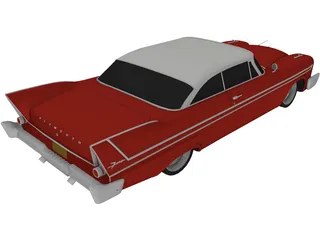 Plymouth Fury Supercharged (1958) 3D Model preview