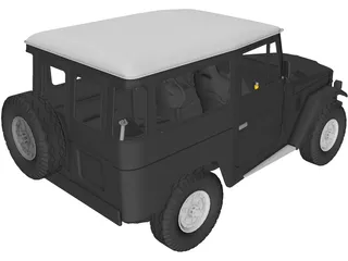 Toyota Land Cruiser FJ40 3D Model preview