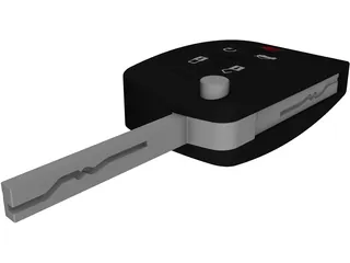 Electronic Car Key 3D Model preview