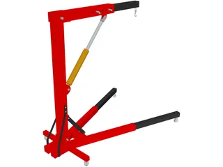 Engine Workshop Crane 3D Model preview