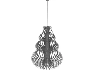 Iron Chandelier 3D Model preview
