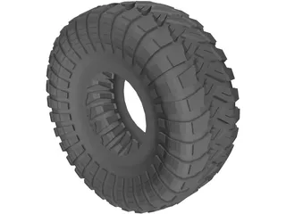 Maxxis Trepador Tire 3D Model preview