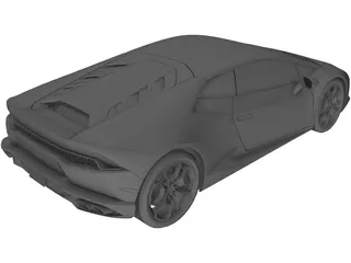 Lamborghini Huracan LP610-4 (2015) 3D Model preview