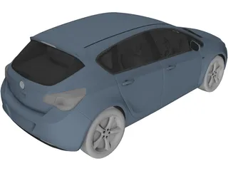 Opel Astra (2011) 3D Model preview