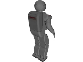Honda Asimo Robot 3D Model preview