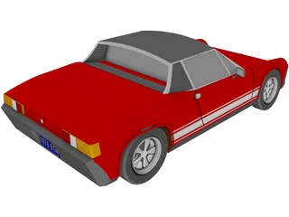 Porsche 914 3D Model preview