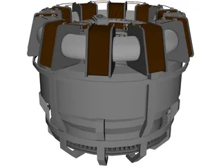 Iron Man Arc Reactor 3D Model preview