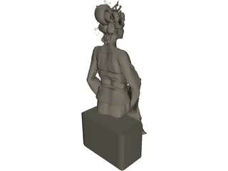 Women Chinese 3D Model preview