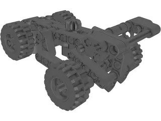 Lego Car 3D Model preview