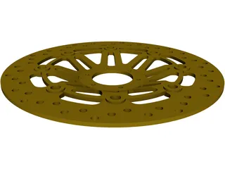 Honda CBR600F3 Frony Brake Rotor 3D Model preview