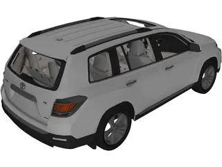 Toyota Highlander (2012) 3D Model preview