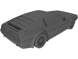 DMC DeLorean (1980) 3D Model preview