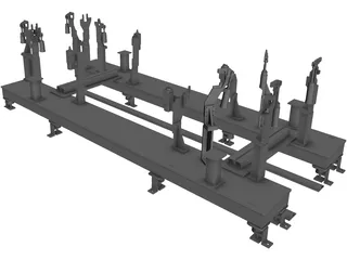 Vehicle Body Fixture 3D Model preview
