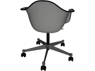 Eames Plastic Chair 3D Model preview