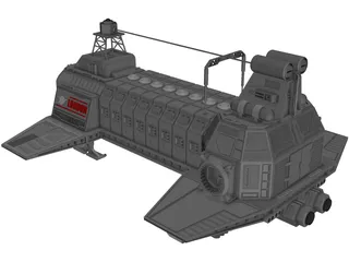 London Transport Ship 3D Model preview