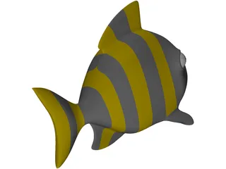 Fish Cartoon 3D Model preview