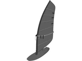 Surfboard 3D Model preview