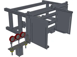PVC Loading and Packing Machine 3D Model preview