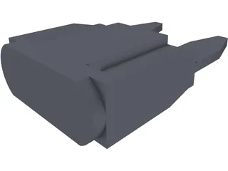 Micro Blade Fuse 3D Model preview