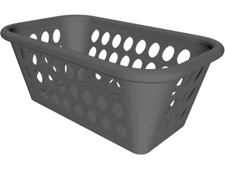 Platic Basket 3D Model preview