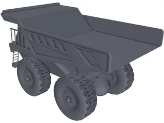 Caterpillar Mine Truck 3D Model preview