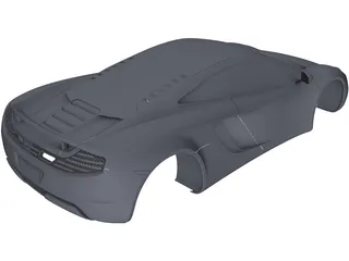 McLaren MP4-12C Body 3D Model preview