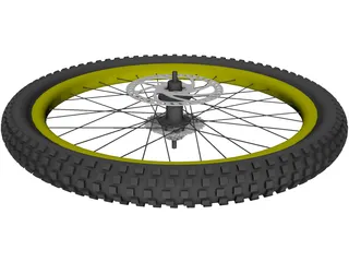 MTB Wheel 3D Model preview