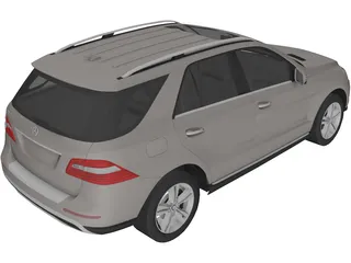 Mercedes-Benz M-Class (2012) 3D Model preview