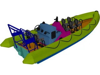 RIB Military 3D Model preview