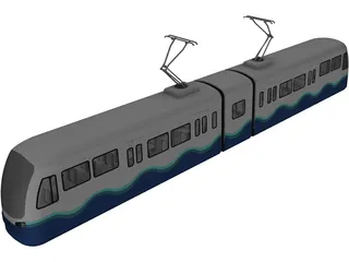 Sound Transit Light Rail 3D Model preview