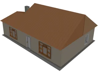 Little House 3D Model preview