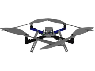 Arducopter Quadcopter 3D Model preview