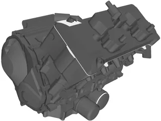 Honda CBR600RR Engine 3D Model preview