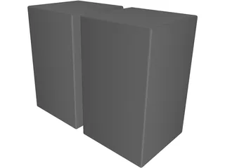 EAX-3000 Speakers 3D Model preview
