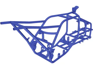 Frame ATV Chassis 3D Model preview