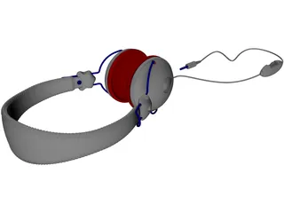 Senheisser Headphones 3D Model preview