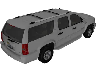 Chevrolet Suburban LTZ (2008) 3D Model preview