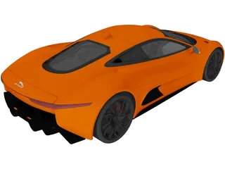 Jaguar C-X75 Concept 3D Model preview