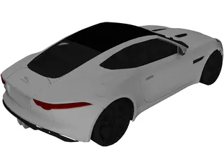 Jaguar F-Type Coupe (2014) 3D Model preview