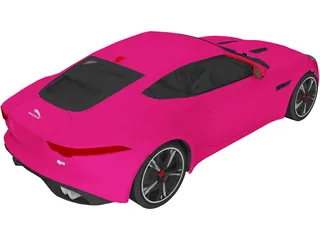 Jaguar F-Type R (2015) 3D Model preview