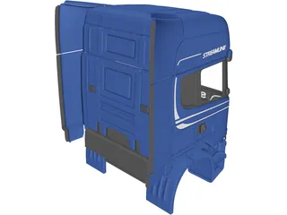 Scania R730 Cabin 3D Model preview