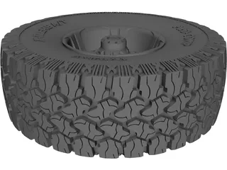 ProComp Xtreme A/T & wheel 3D Model preview