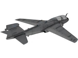 Grumman EA-6B Prowler 3D Model preview
