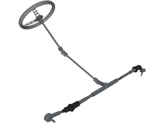 Steering Assembly 3D Model preview