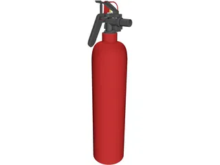 Fire Extinguisher 3D Model preview