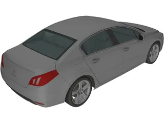 Peugeot 508 (2011) 3D Model preview